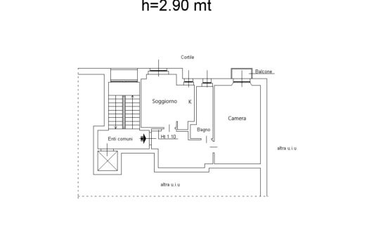 Giambellino: bilocale con balcone